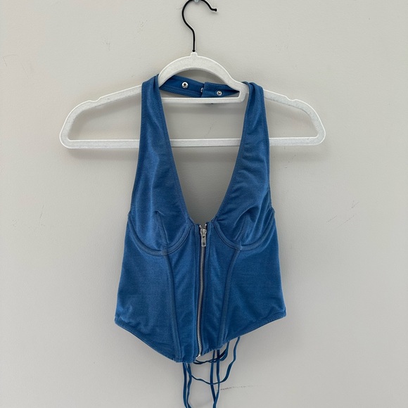 Urban Outfitters Tops - Out From Under Hot Stuff Denim Corset